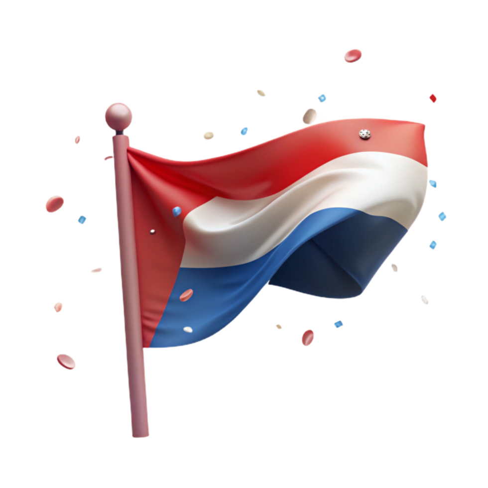 beautiful traditional Community Flag Waving Patriotic Colors Isolated professional png