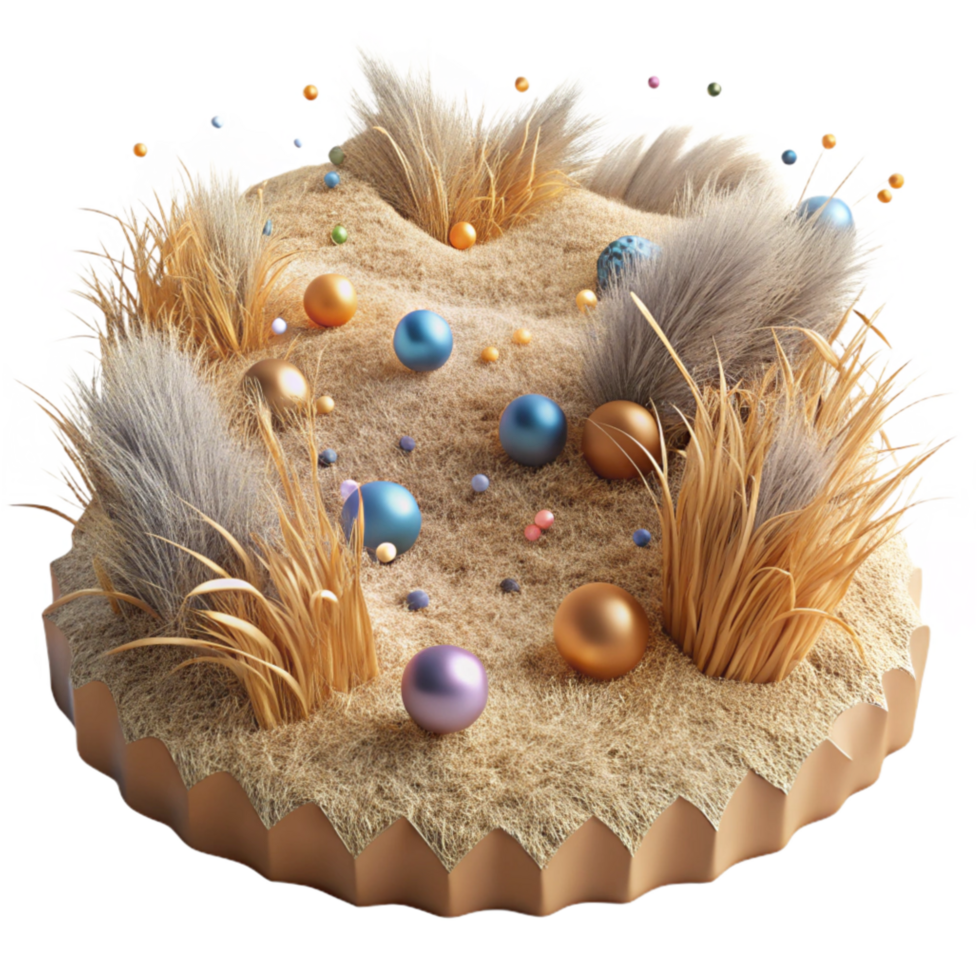elegant vintage Dry Grassland Texture Cutout with Natural Color exclusive png