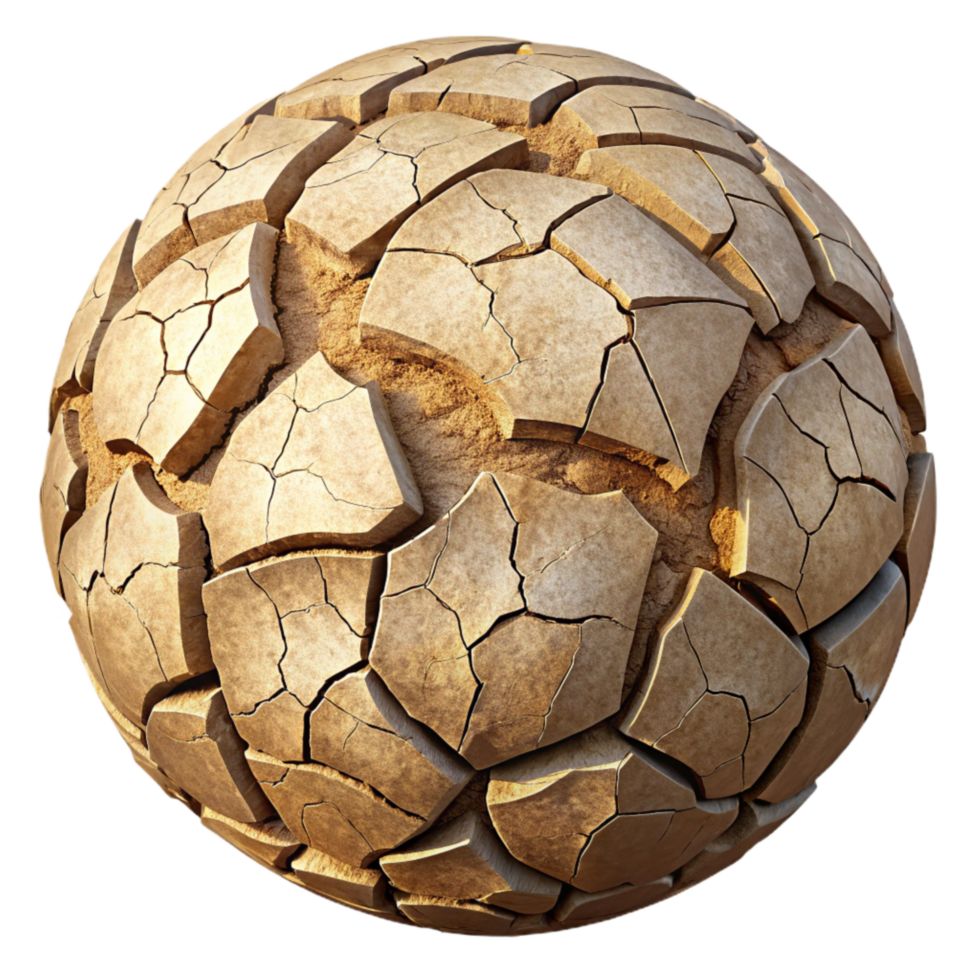 serene abstract Close Up of Cracked Earth in Drought Transparent Cutout genuine png