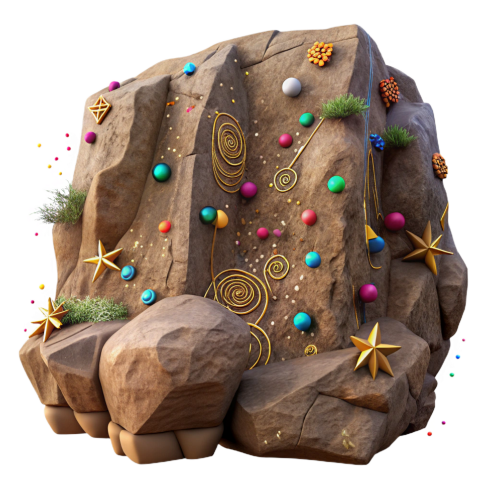 beautiful abstract Ancient Petroglyphs on Cliff Face Cutout high resolution png
