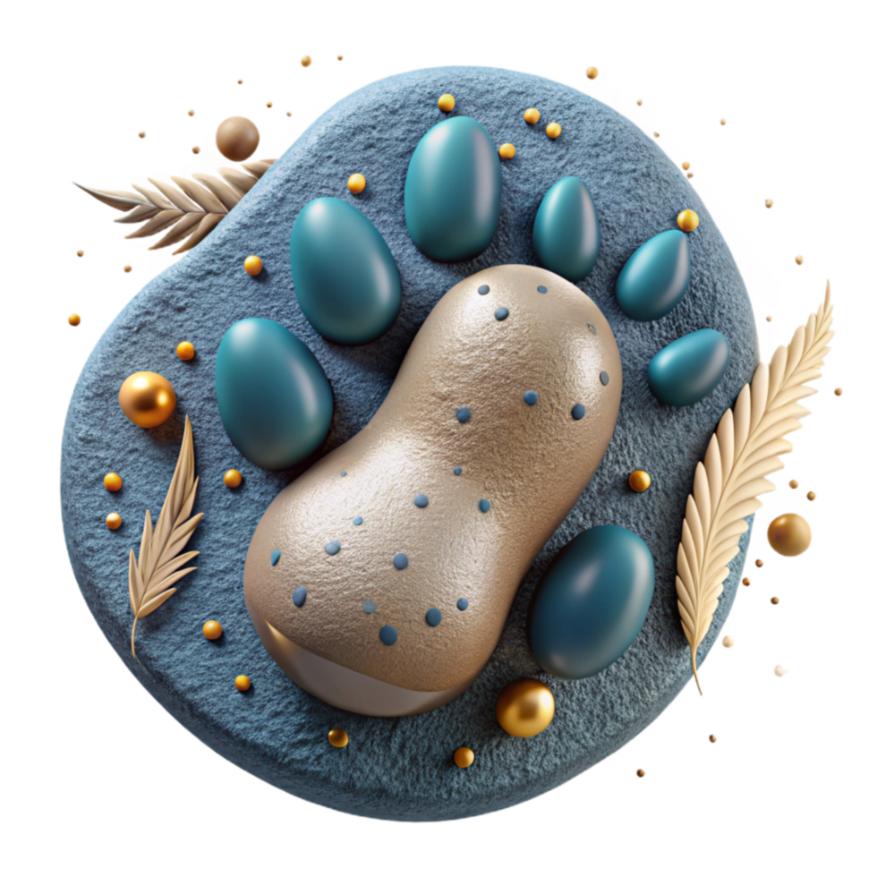 vibrant abstract Bird Footprint Isolated with Detailed Texture png