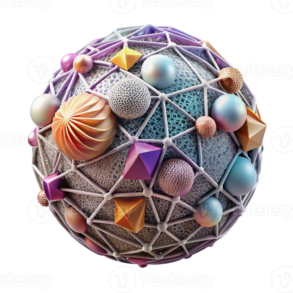 extraordinary creative Abstract Wireframe Sphere Isolated Element genuine png