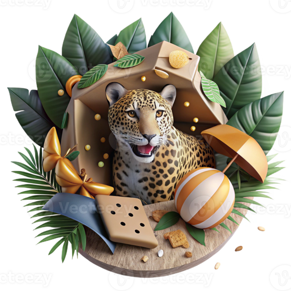 serene abstract Deforestation Impacting Jaguar Habitat Top View Cutout genuine png