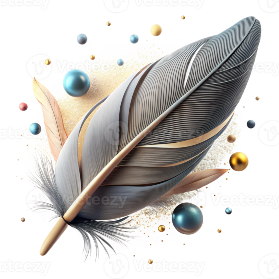 elegant modern Bird Migration Feather Closeup Isolated Barbule Detail high quality png