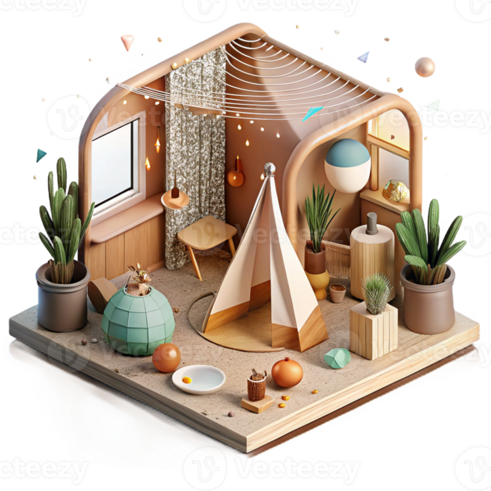 impressive minimalist Eco Friendly Accommodation Transparent Background Rustic Design premium png