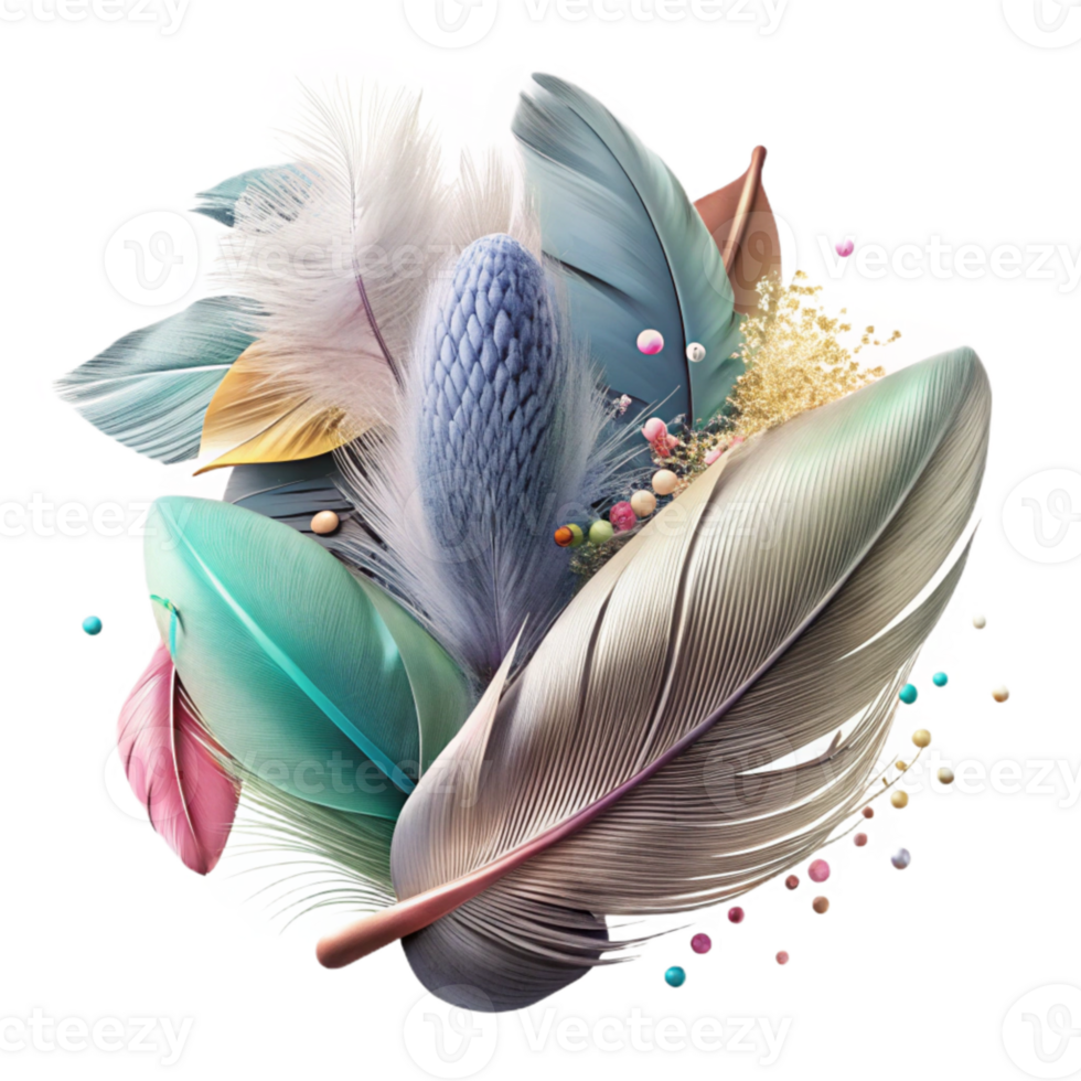 extraordinary classic Close Up of Bird Feathers in Wetland Setting Cutout original png