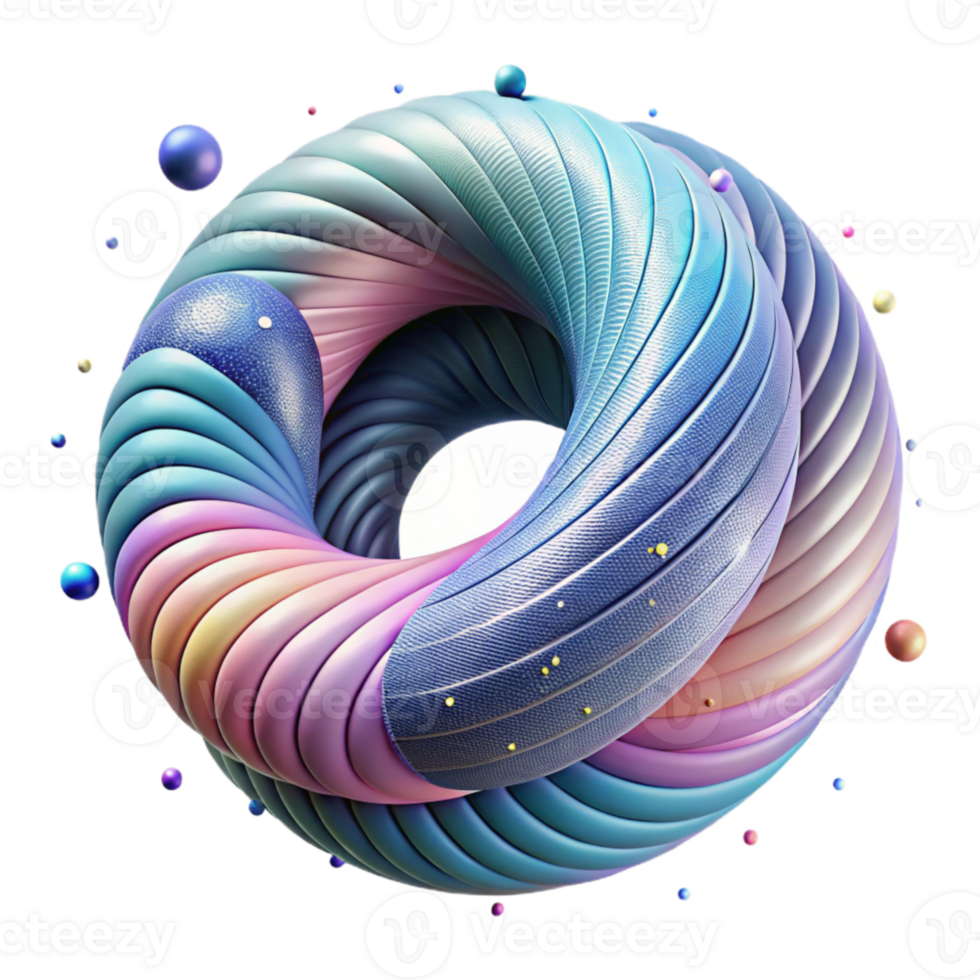 serene rustic Abstract Wireframe Torus Isolated Element high quality png