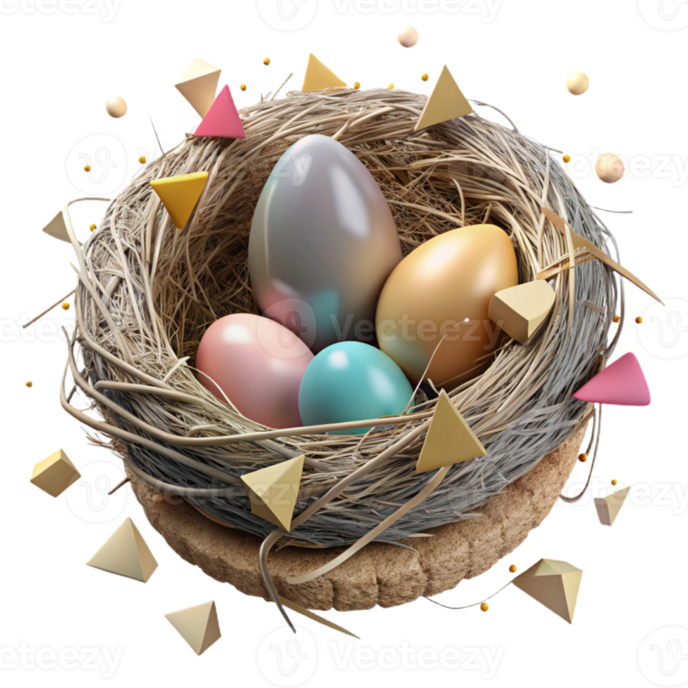 magnificent rustic Endangered Bird Nest in Zoo Aviary Isolated exclusive png