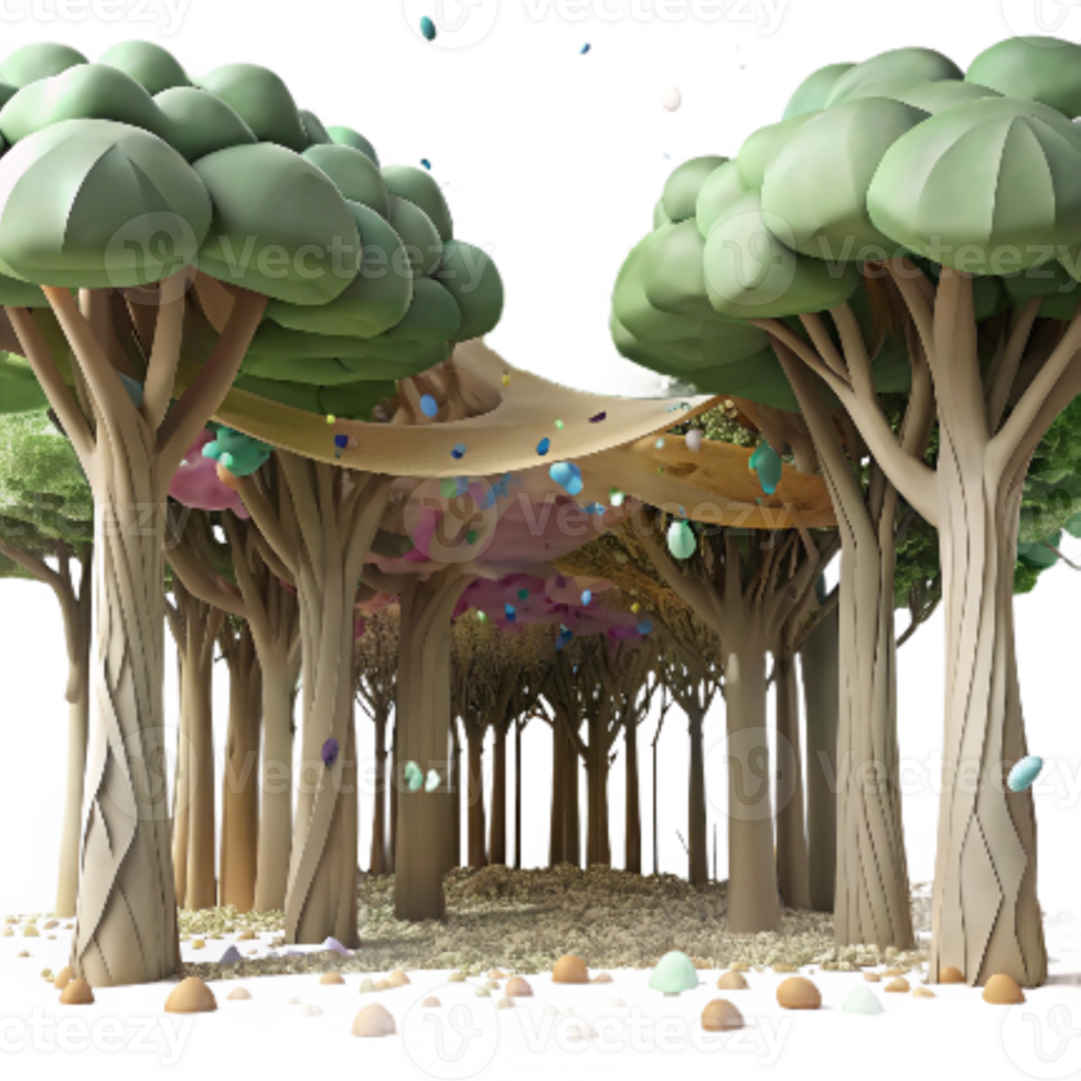 extraordinary minimalist Forest Canopy Viewed From Below Cutout png