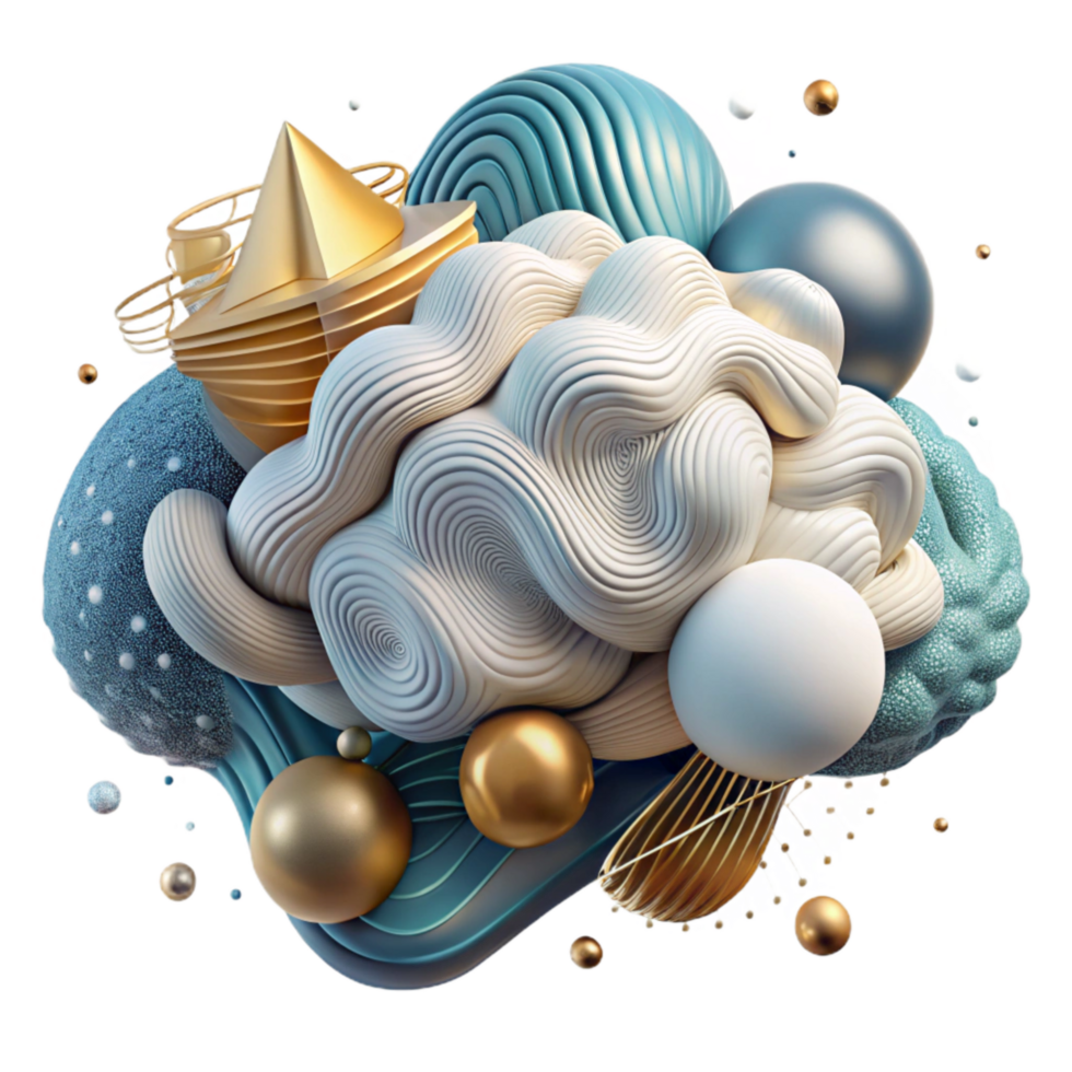 serene classic Abstract Cloud Design Isolated with Unique Pattern genuine png