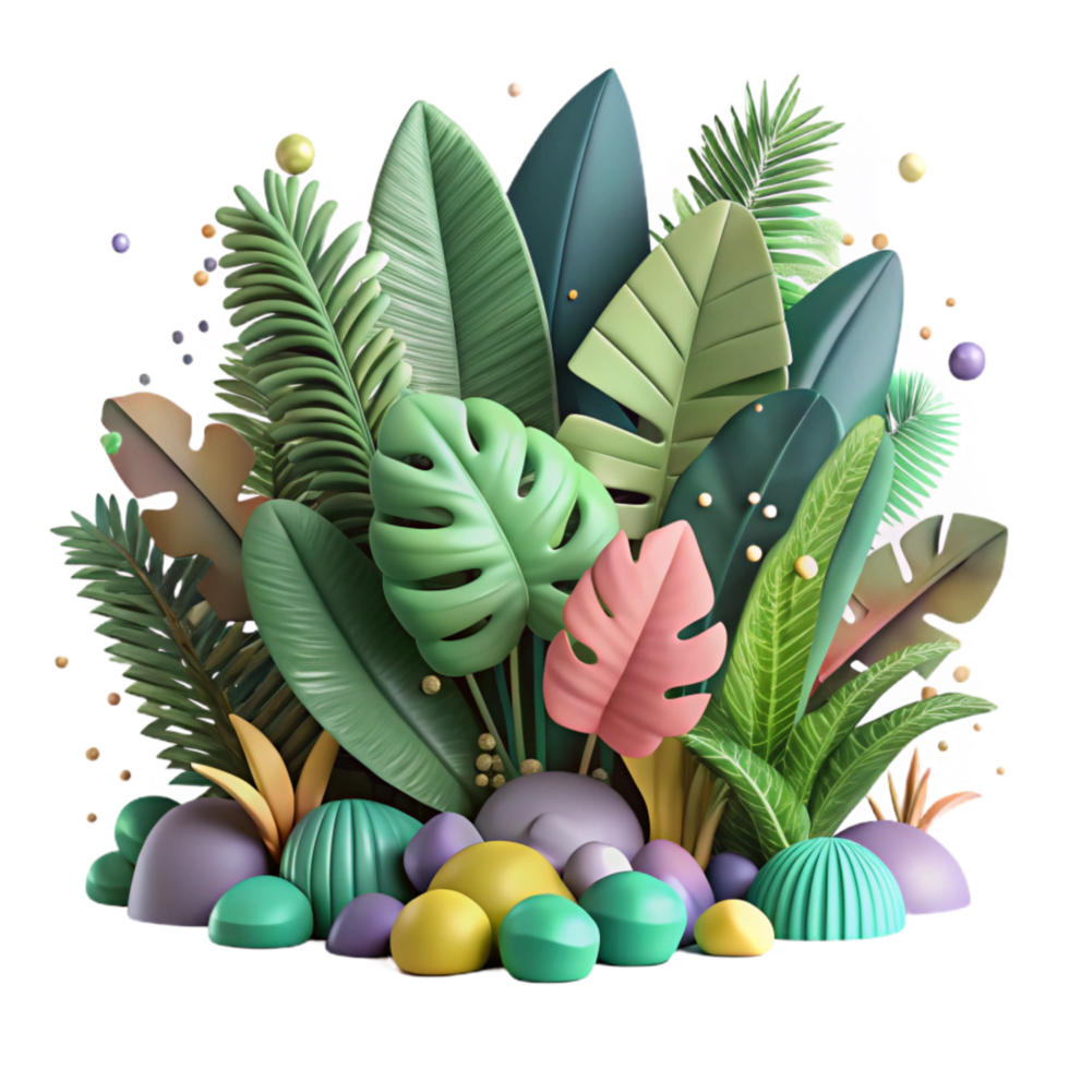 extraordinary abstract Dense Jungle Foliage Cutout authentic png