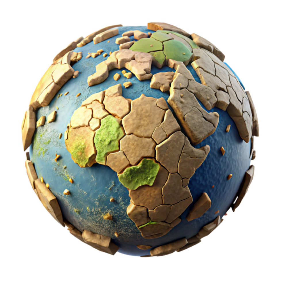 magnificent artistic Cracked Earth Top View Cutout with Dry Texture high quality png