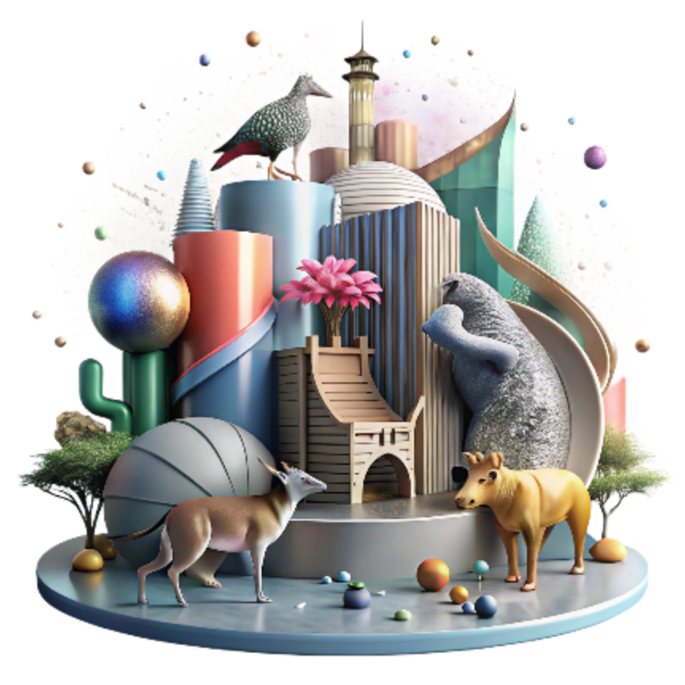 magnificent creative Adapting Wildlife Urban Environment Isolated detailed png