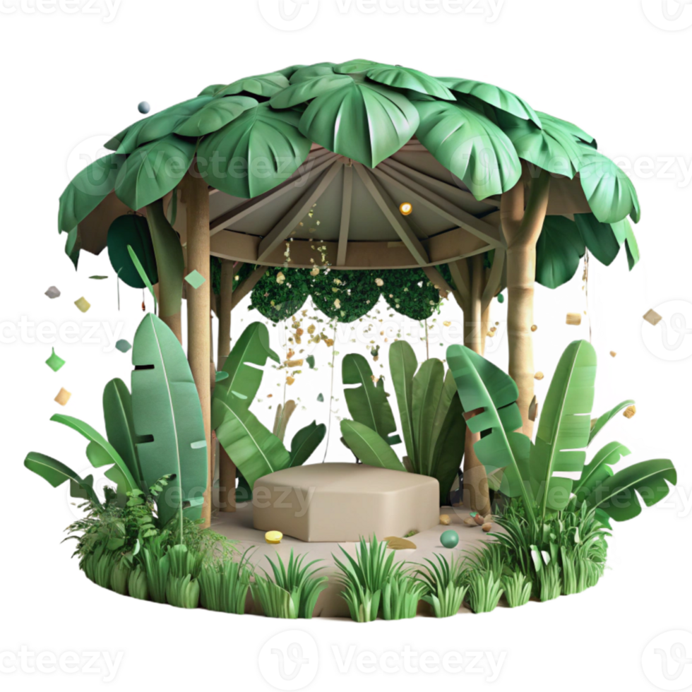 magnificent creative Dense Jungle Canopy Top View Cutout high resolution png