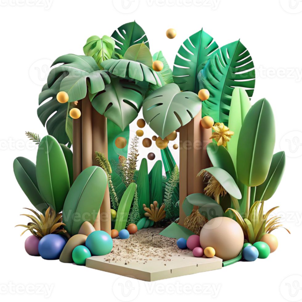 magnificent traditional Dense Jungle Undergrowth Cutout original png