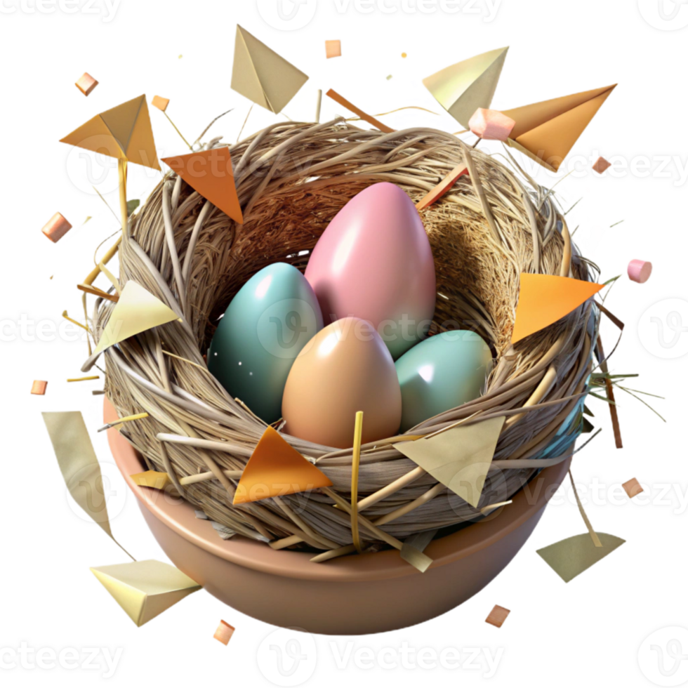 dramatic artistic Endangered Bird Nest in Zoo Aviary Isolated png