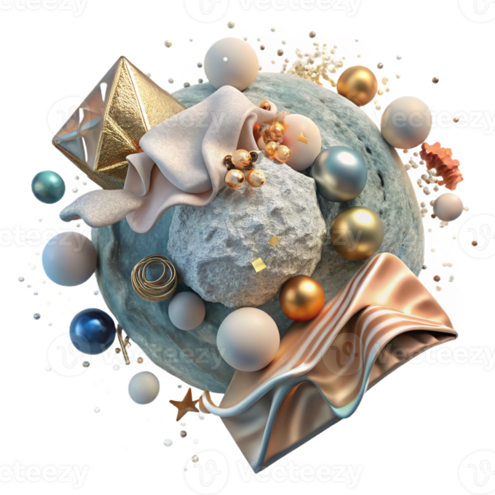 impressive contemporary Environmental Degradation Top View Transparent Background authentic png
