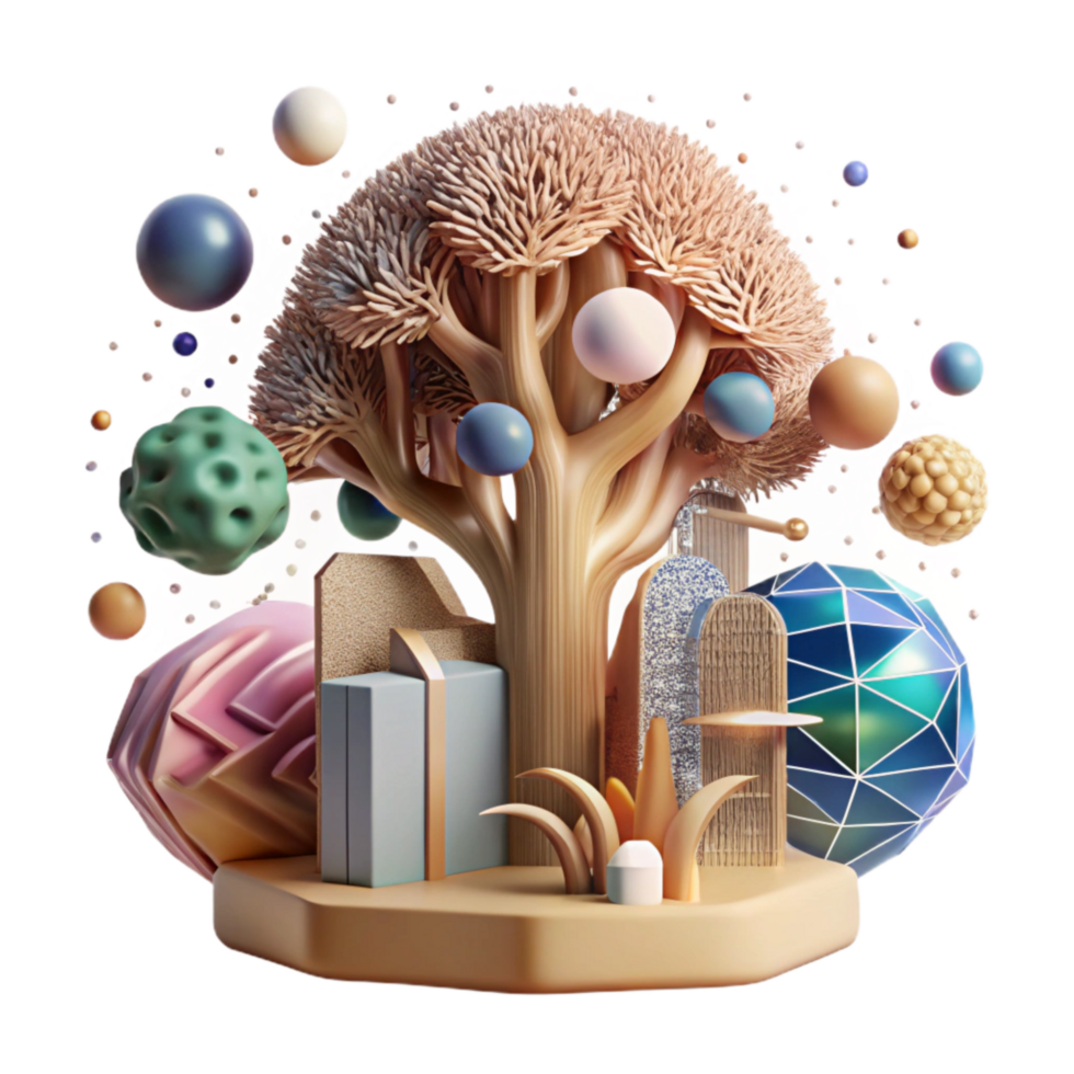 extraordinary abstract Ai Identifying Endangered Tree Species Isolated Element high resolution png