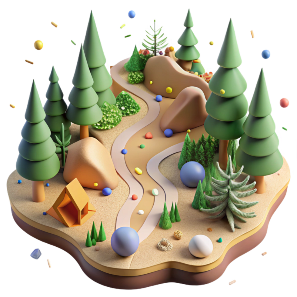 stunning modern Aerial View Forest Fragmentation Wildlife Corridor Cutout authentic png