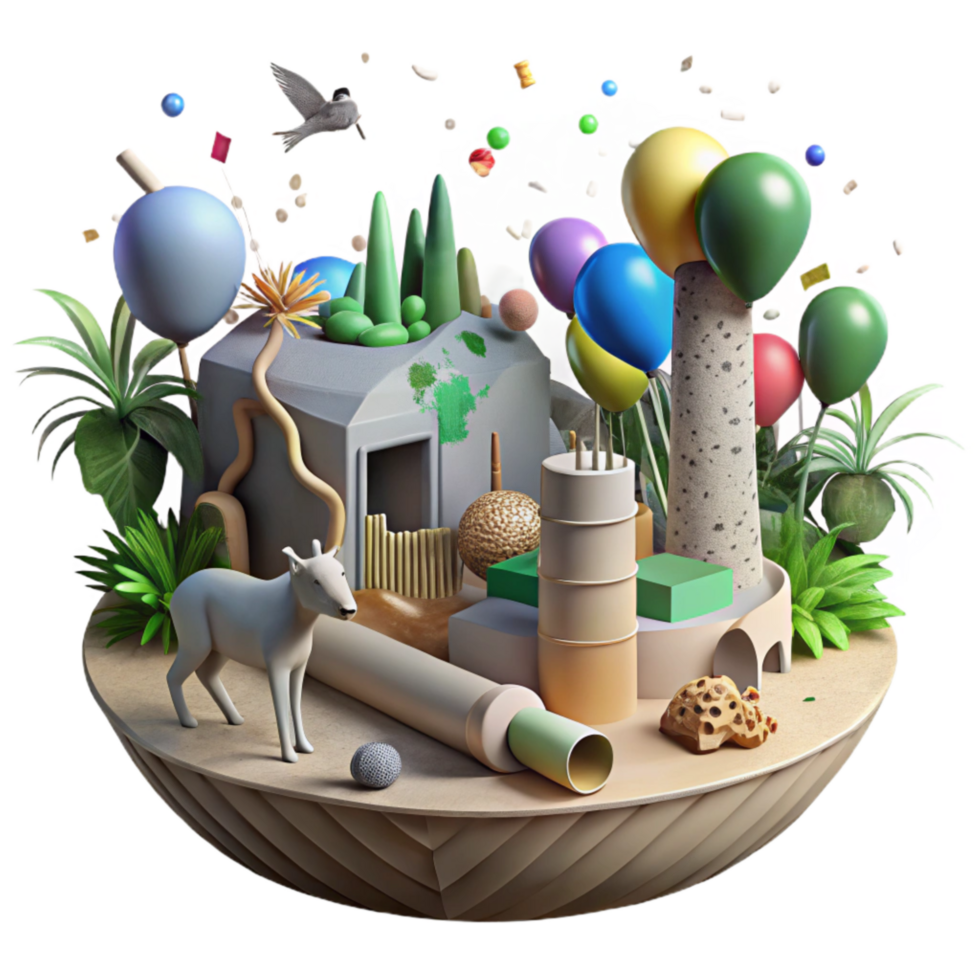elegant contemporary Deforestation Impact on Animal Habitats Transparent Background high resolution png