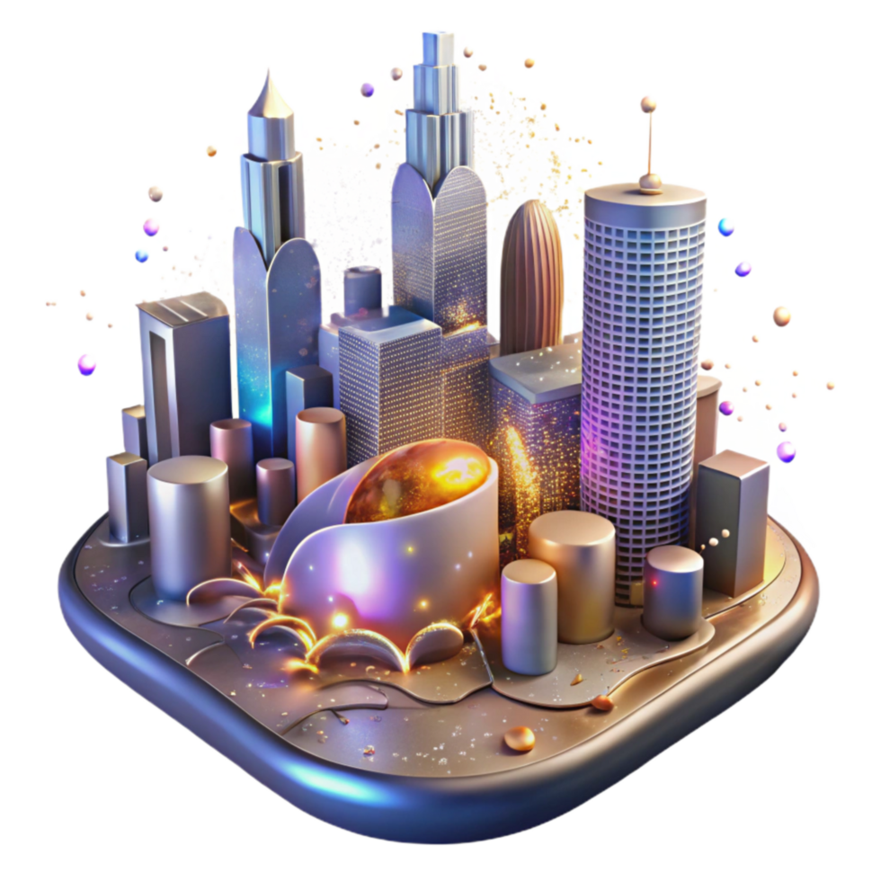 extraordinary modern Close Up of City Glow Affecting Nocturnal Animals Transparent Background exclusive png