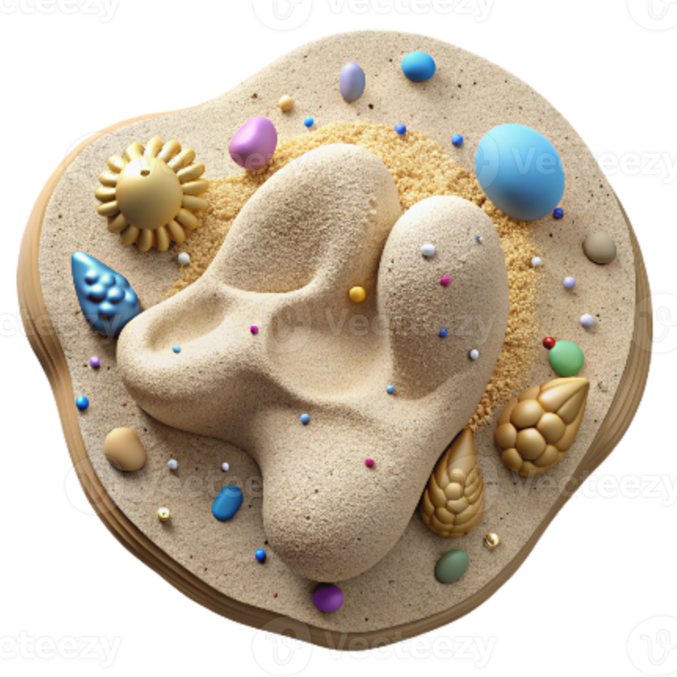 dramatic minimalist Bird Footprint in Sand Detailed Texture Isolated genuine png