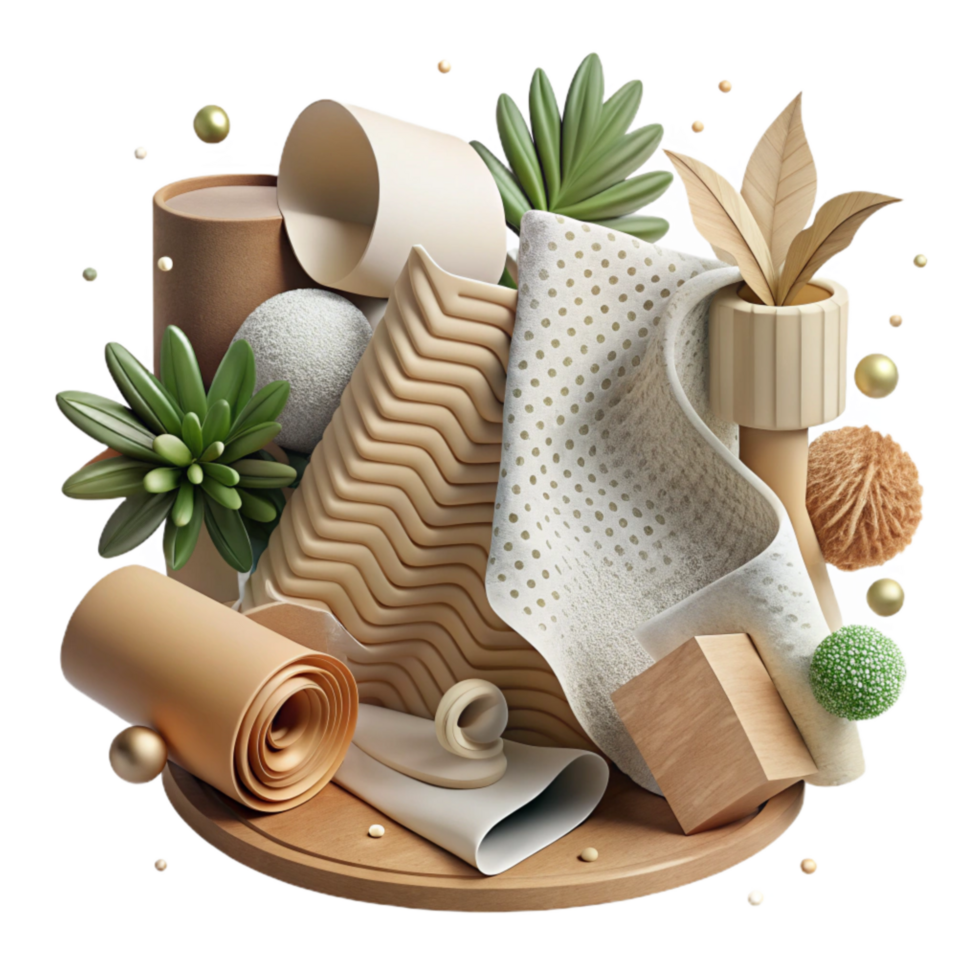 elegant rustic Eco Friendly Design Principles Side Angle Transparent Background premium png