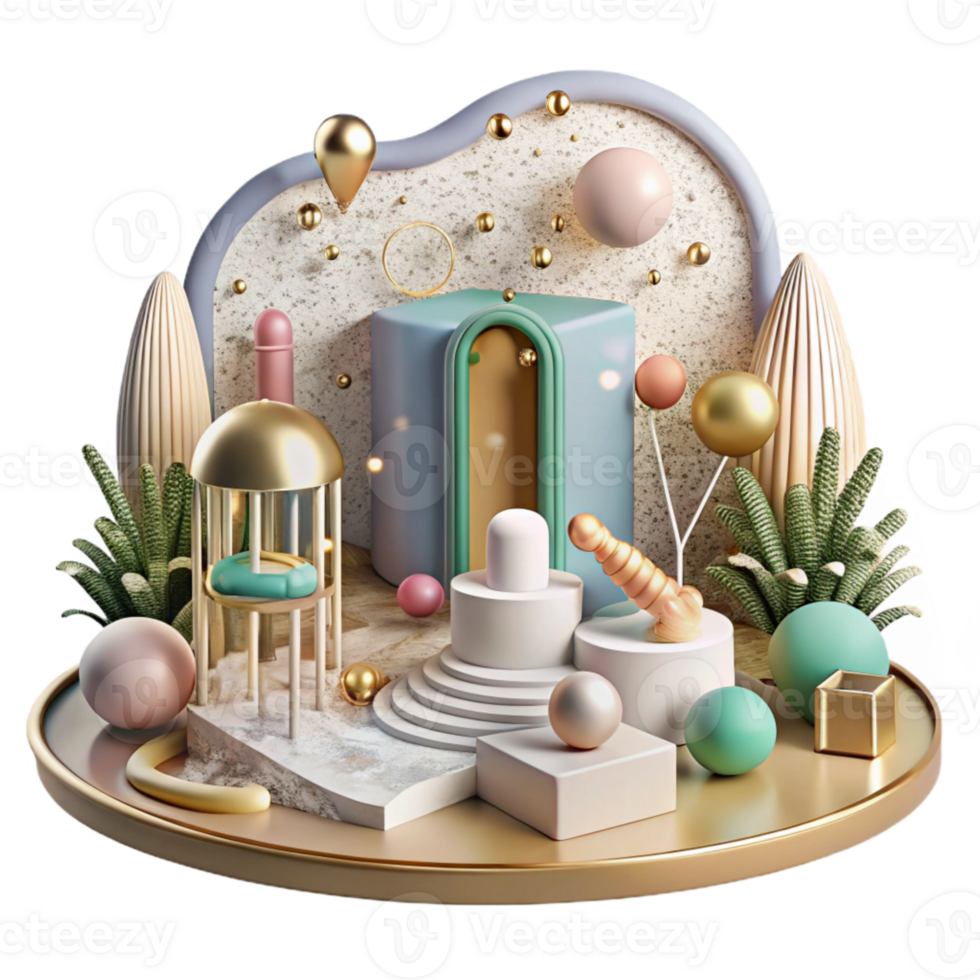 extraordinary classic Eco Conscious Community Event Scene Transparent Background detailed png