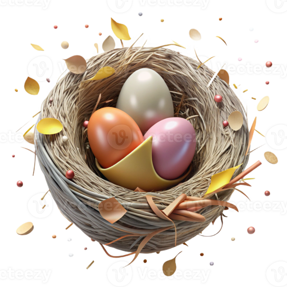 impressive rustic Endangered Bird Nest in Zoo Aviary Isolated exclusive png