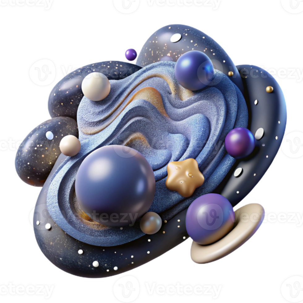 impressive creative Galaxy Cluster Cutout with Multiple Galaxies genuine png