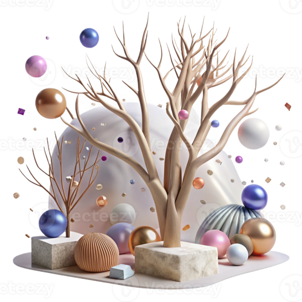 extraordinary creative Bare Tree Branches Winter Scene Transparent exclusive png