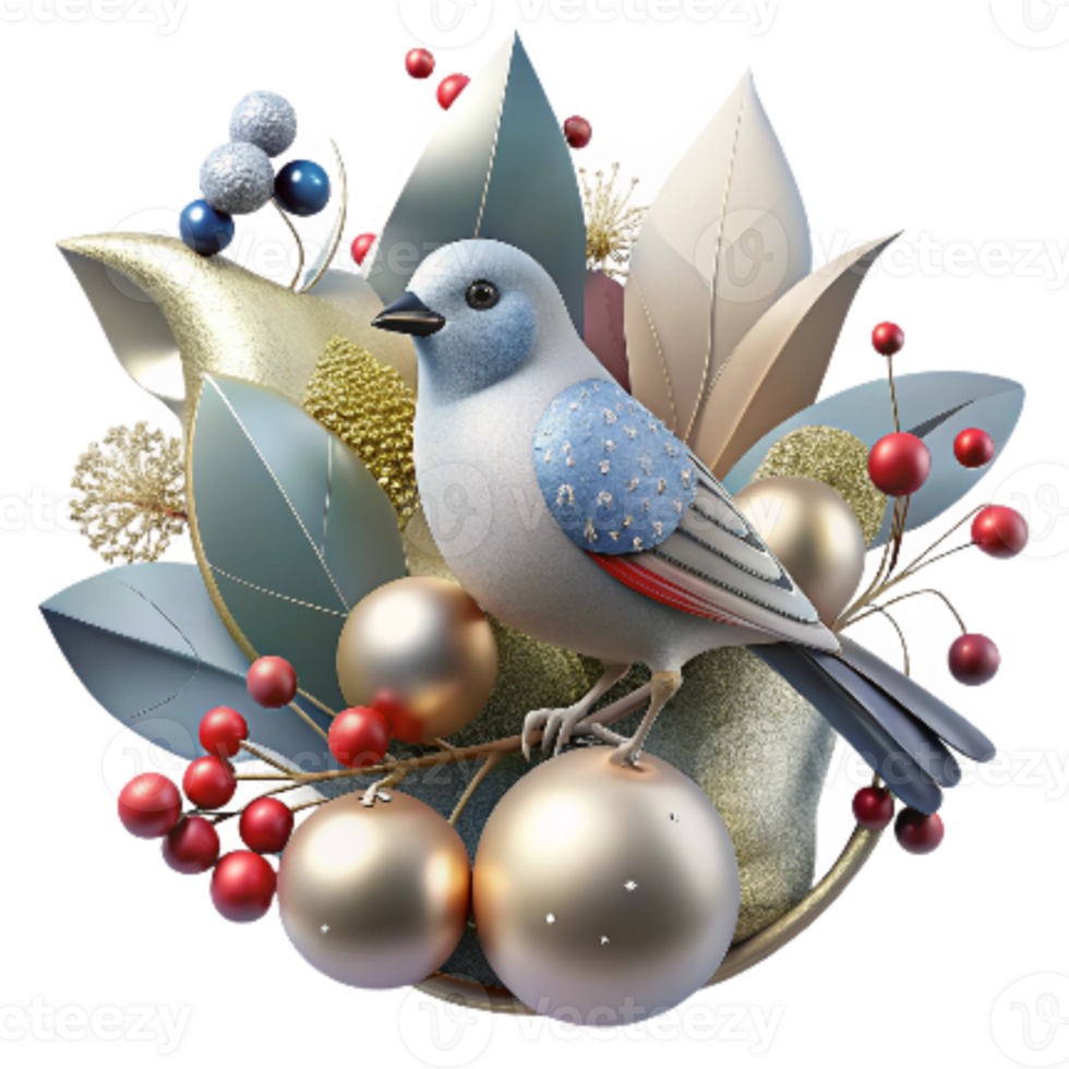 elegant vintage Bird Perched on Branch in Rewilded Area Isolated high quality png