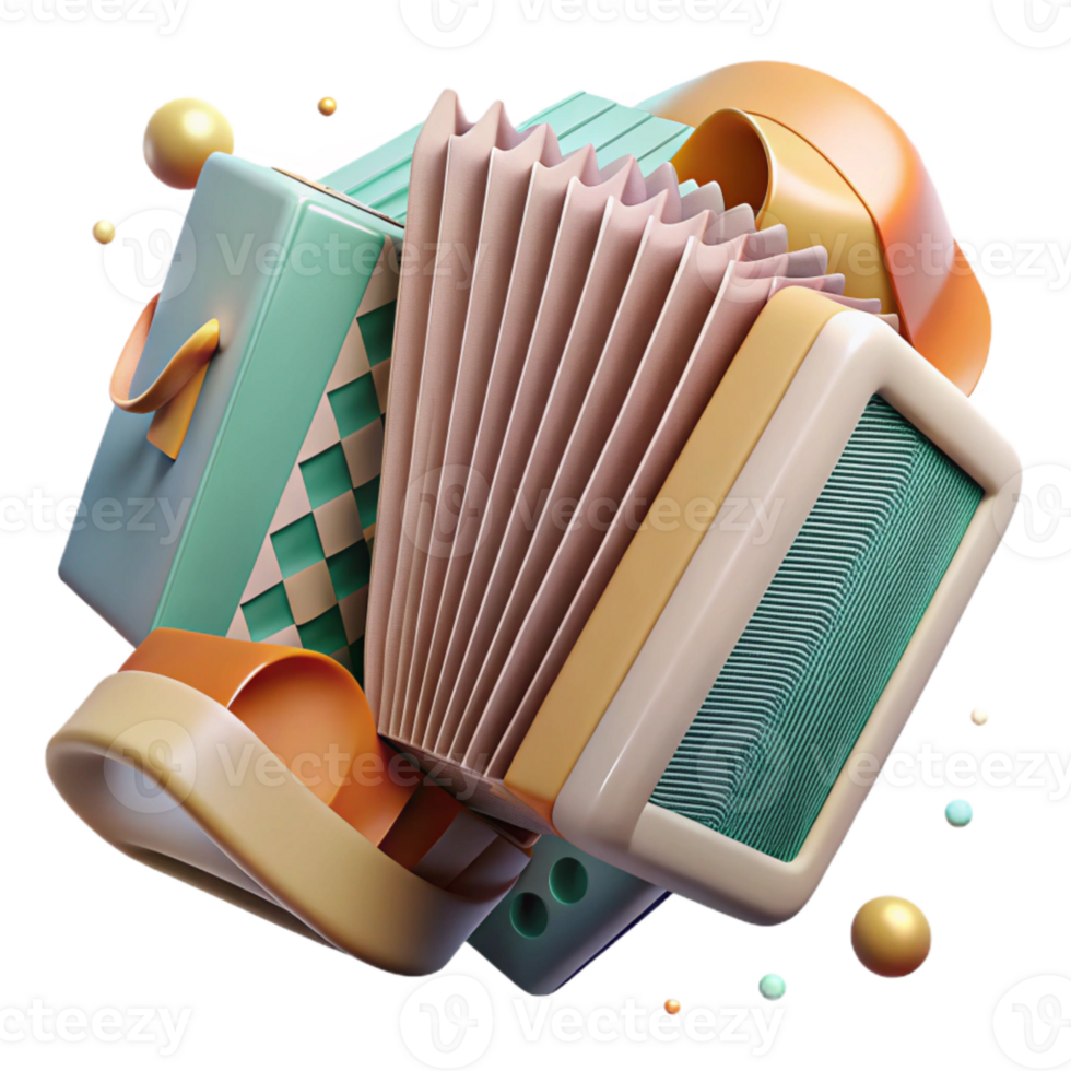 magnificent minimalist Accordion Folded Bellows with Transparent Background genuine png