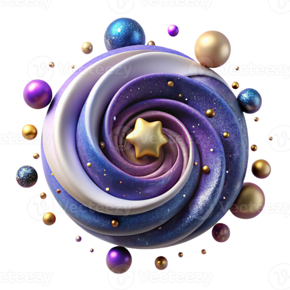 dramatic classic Galaxy Formation Simulation Cutout with Dynamic Swirls detailed png