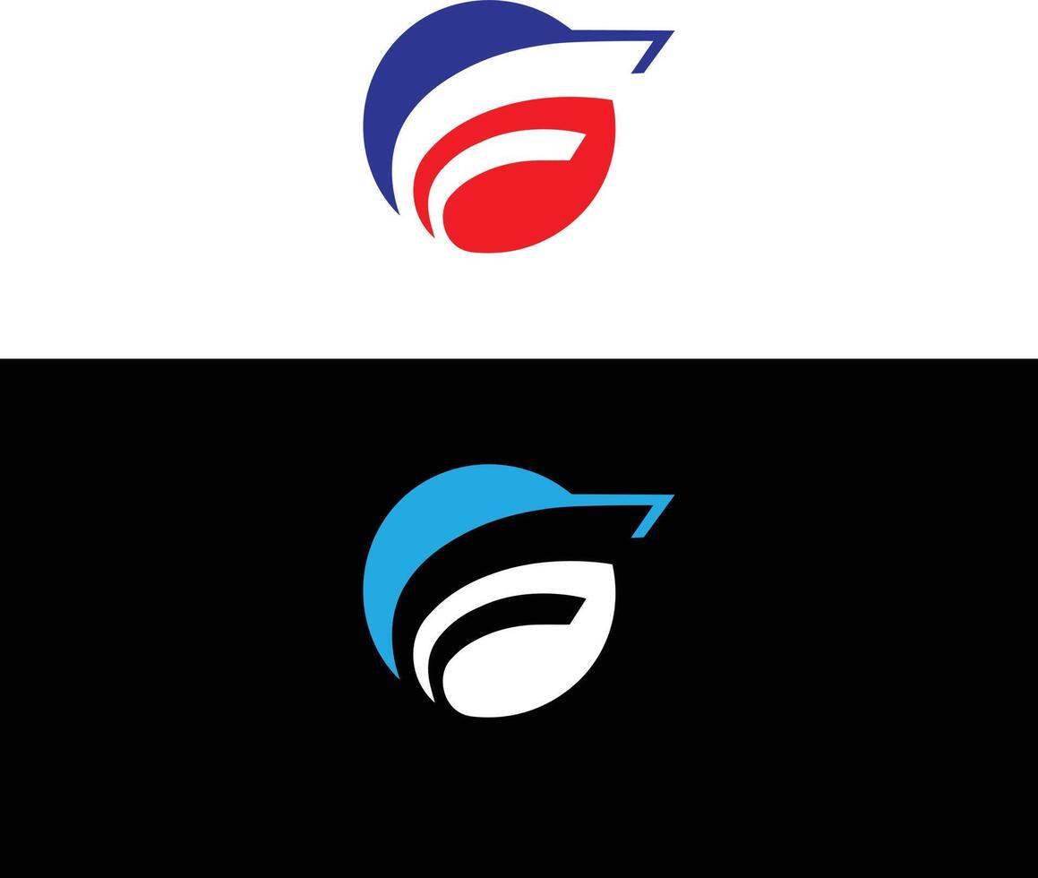 Abstract F Letter Logo Icon Minimal Template. vector