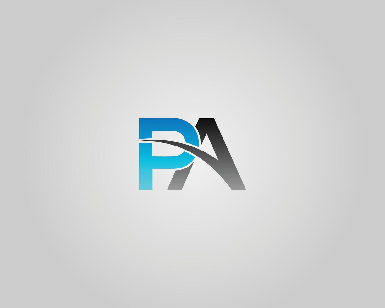 Letter PA creative monogram logo icon design concept template. vector