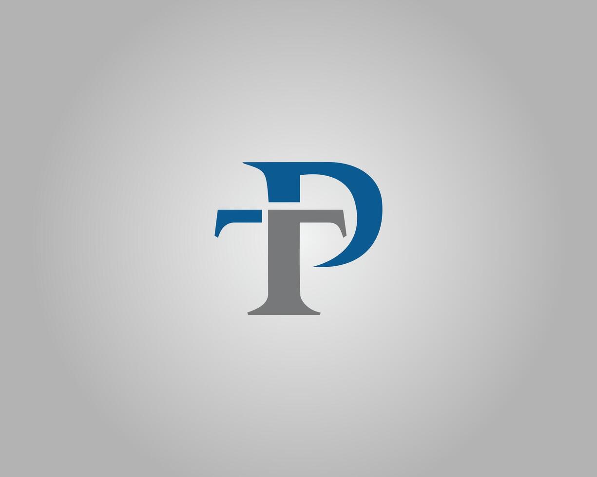 TP or PT Letter Initial Logo Design Icon Template. vector