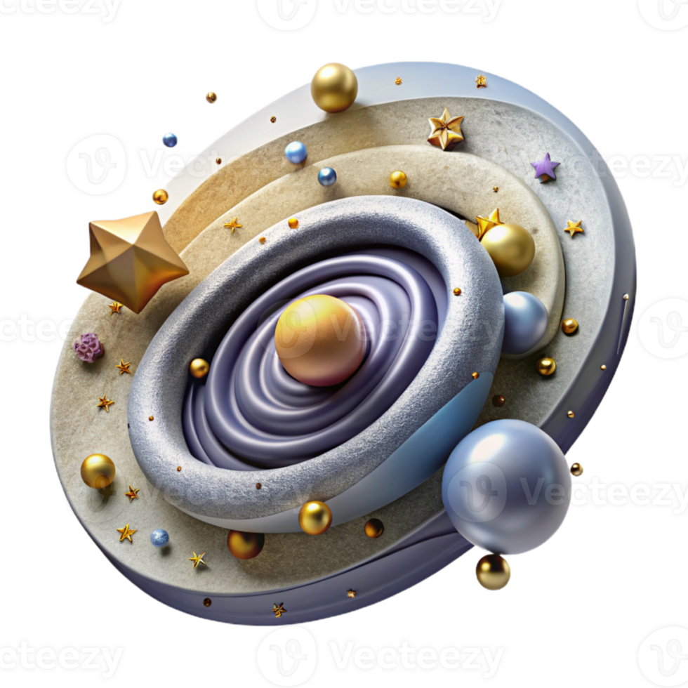 dramatic creative Galaxy Arms Spiral Cutout with Star Clusters genuine png