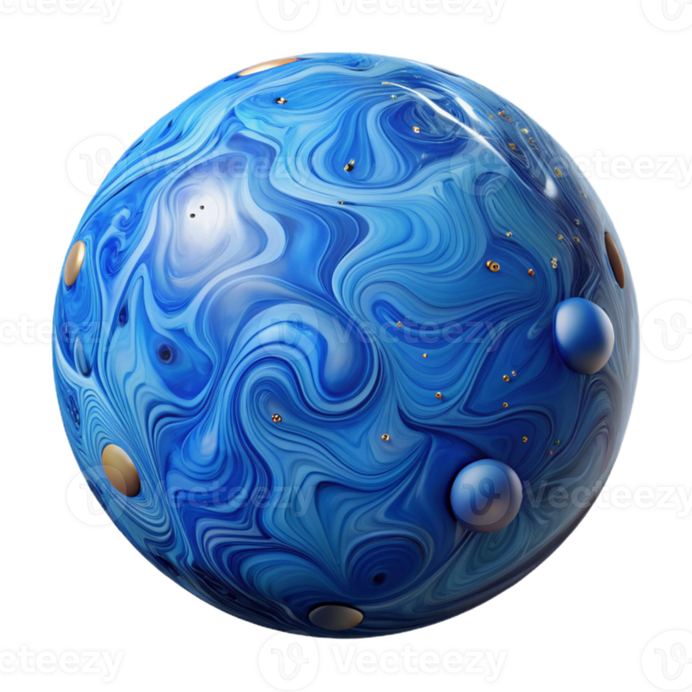 serene traditional Blue Marble Transparent Background with Vein Pattern detailed png