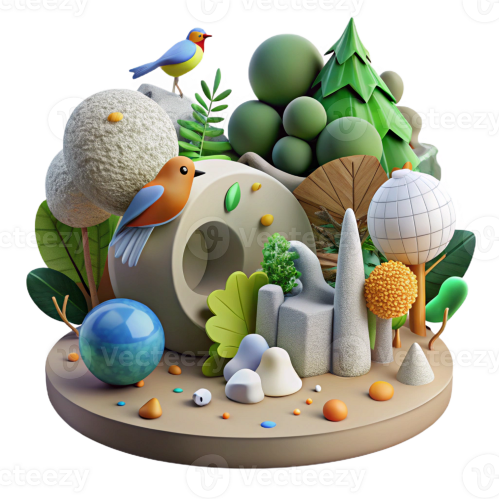 elegant creative Deforestation Causes Loss of Bird Habitat Transparent premium png