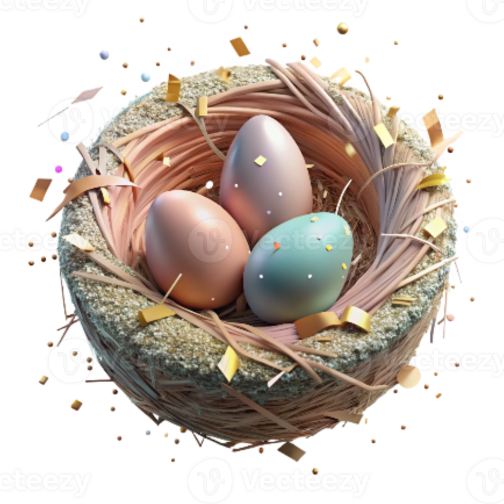 magnificent minimalist Bird Nest Empty After Fledging Transparent Background premium png