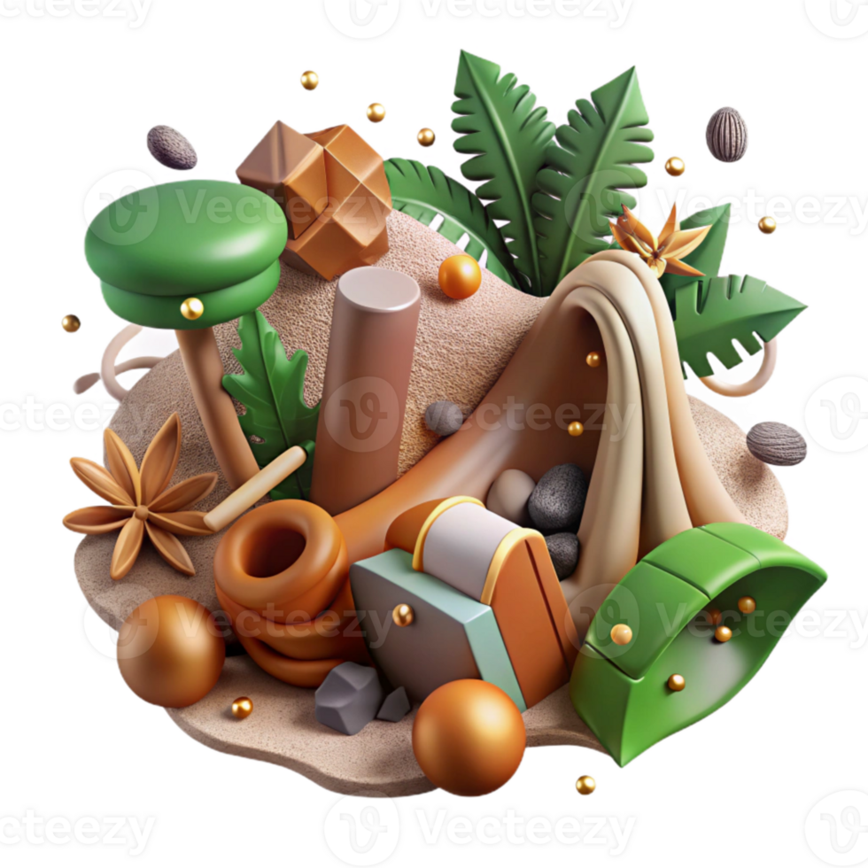 wonderful traditional Detailed Illustration Deforestation Effect Isolated high resolution png