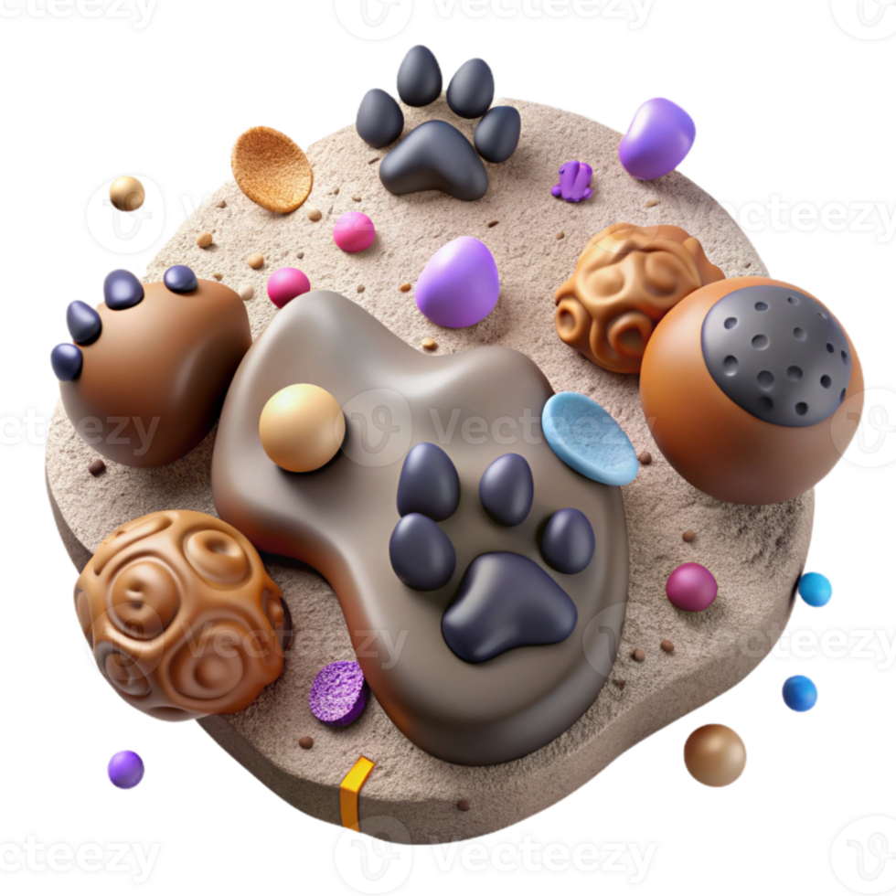 wonderful contemporary Animal Tracks in Mud Isolated with Realistic Texture png