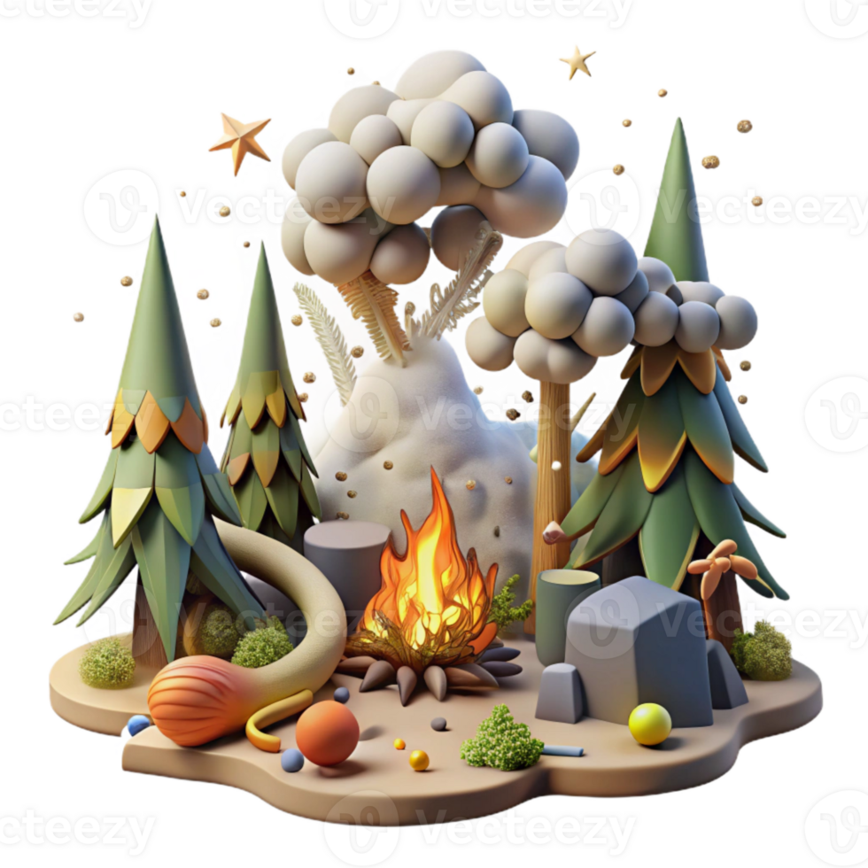magnificent abstract Forest Fire Smoke and Endangered Species Isolated high resolution png