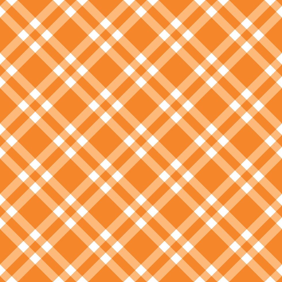 orange seamless plaid texture. geometric tartan pattern vector