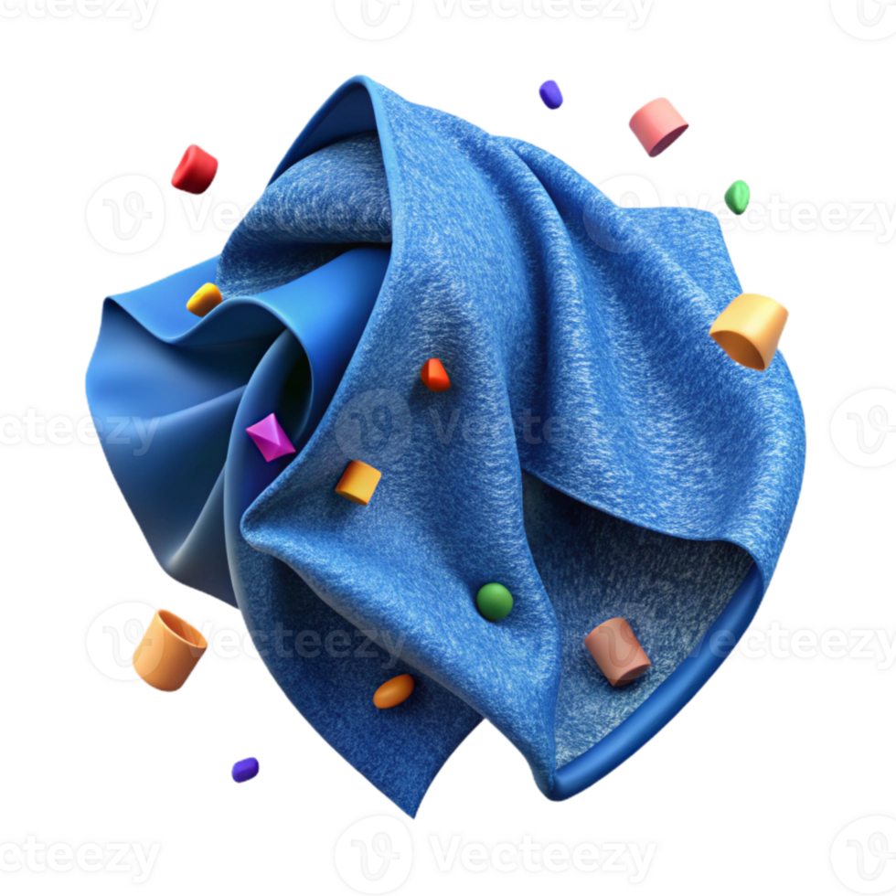 extraordinary abstract Fabric Texture Number 8 Cutout Blue professional png