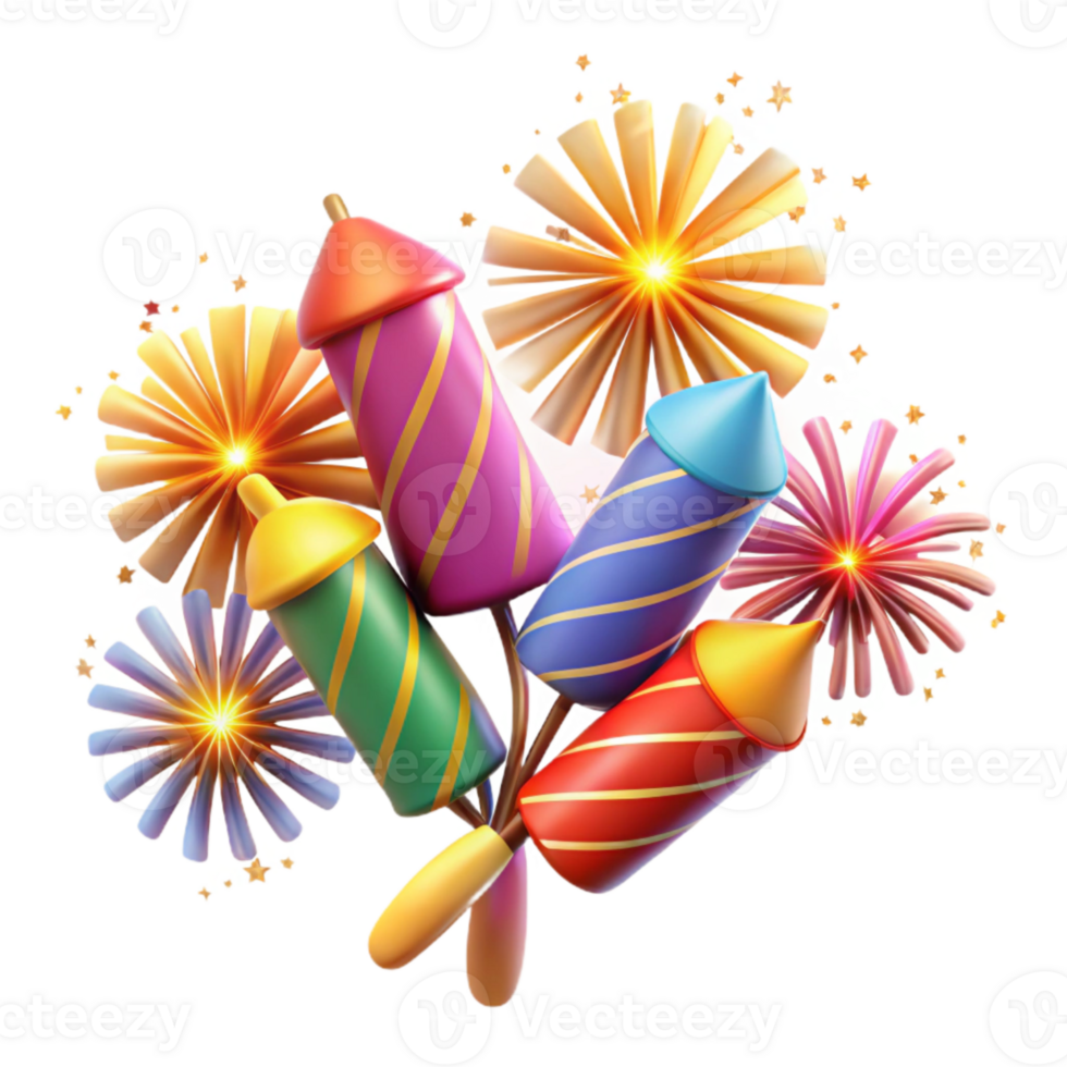 serene vintage Diwali Fireworks Bright Sparks Transparent Background exclusive png