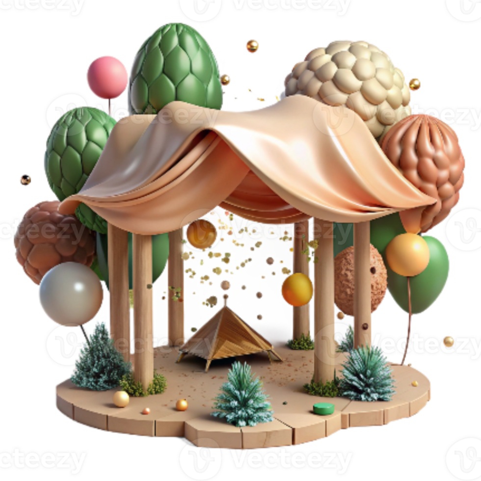 vibrant contemporary Forest Canopy Top View Transparent Background Cutout genuine png
