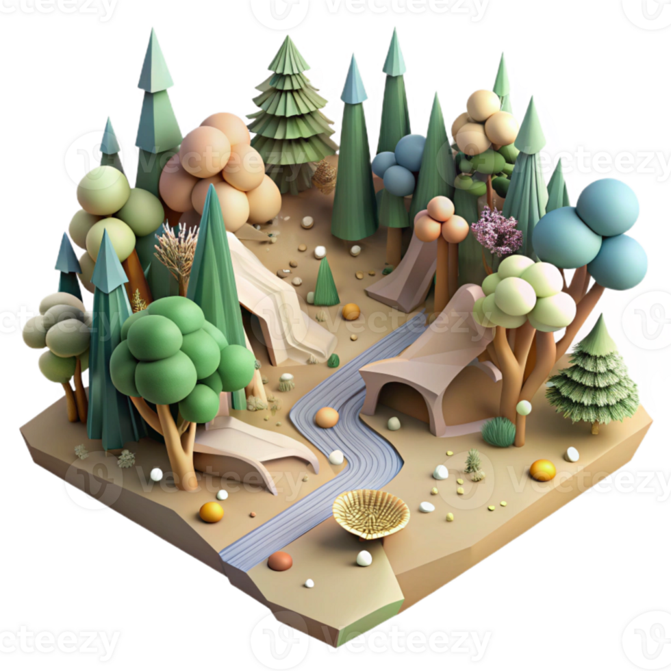 beautiful classic Aerial View Forest Fragmentation Wildlife Corridor Cutout exclusive png