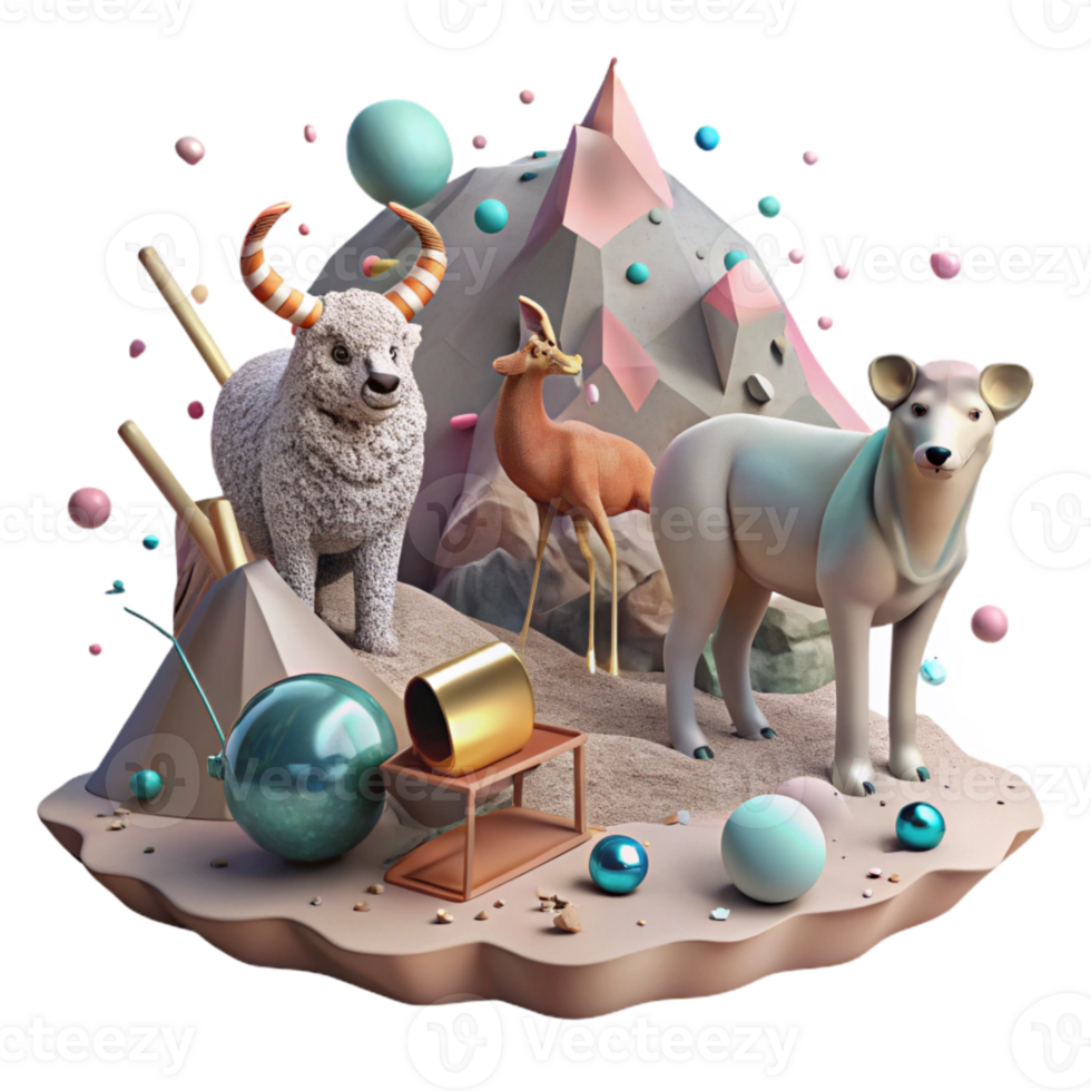 magnificent creative Endangered Fauna Mining Threat Transparent Background Soft Shadows exclusive png